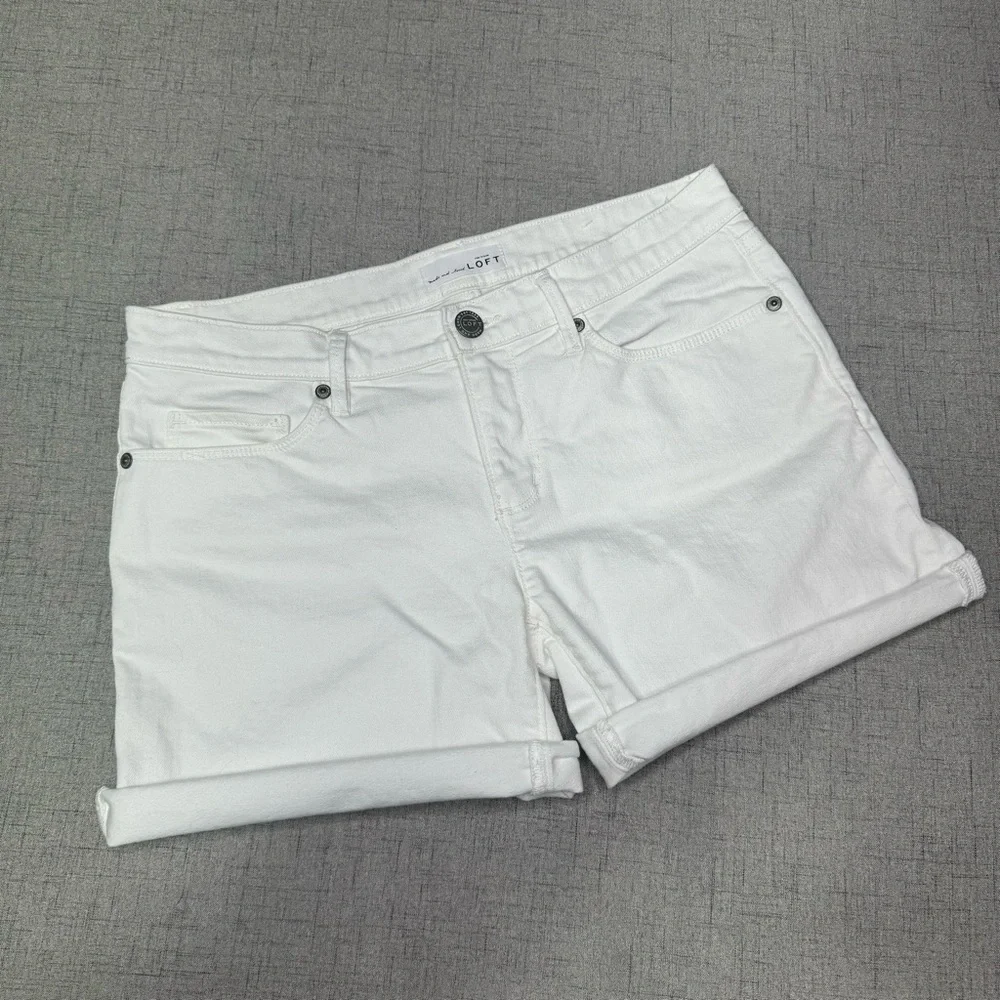 LOFT white denim